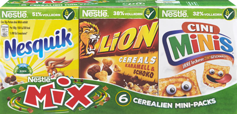 Cereali Mini Packs Mix Nestlé, 190 g