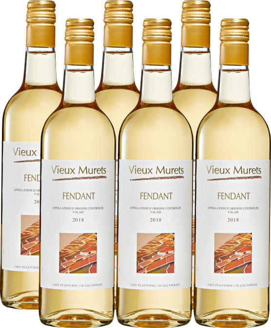 Vieux Murets Fendant du Valais AOC, 2019, Vallese, Svizzera, 6 x 70 cl
