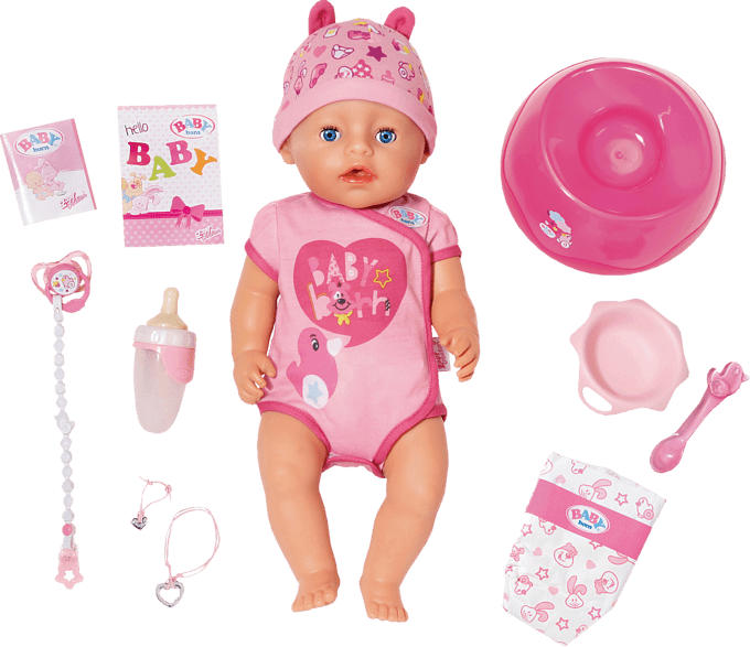 ZAPF CREATION BABY born Soft Touch Girl 43 cm Puppe, Mehrfarbig