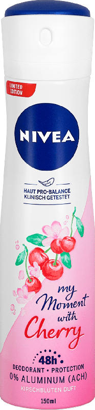 NIVEA Deo Spray Deodorant my moment with Cherry