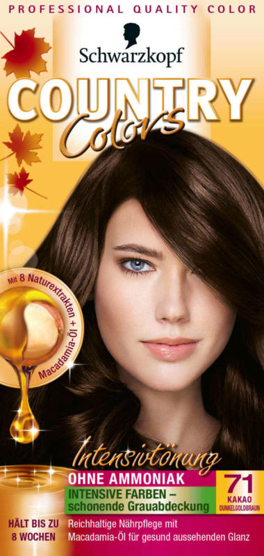 Schwarzkopf Country Colors Tönung Kakao Dunkelgoldbraun 71, 1 St