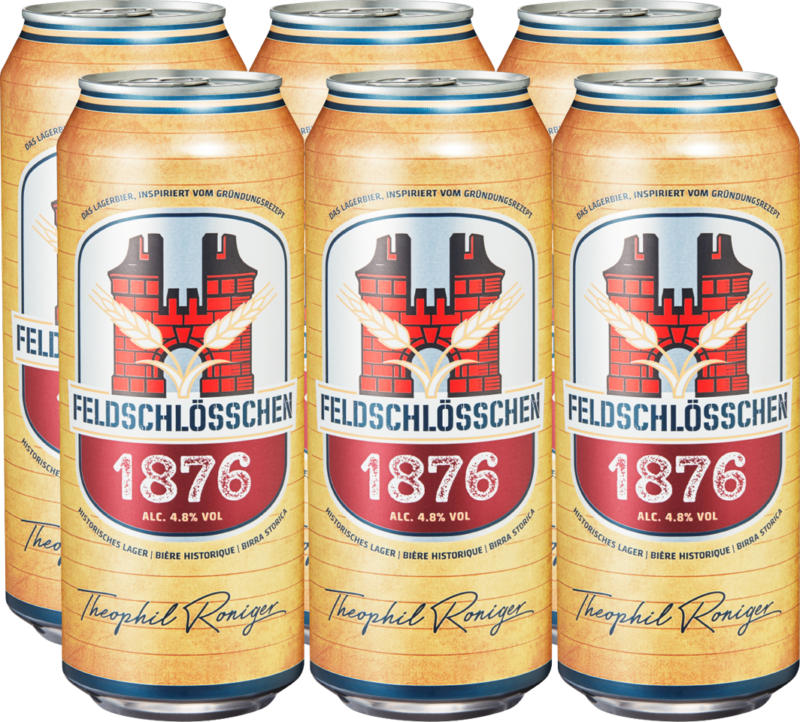 Bière 1876 Feldschlösschen , 6 x 50 cl