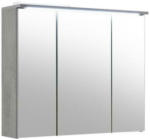 Möbelix Spiegelschrank Indiana mit Led 3-Türig BxHxT: 80x68x23 cm