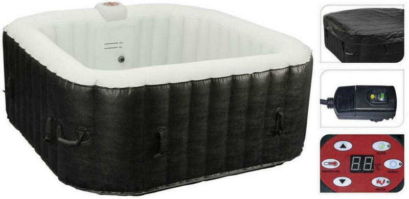 Whirlpool Aufblasbar Jacuzzi 145x145x65 cm