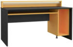 Möbelix Gaming Tisch mit Stauraum und Aufsatz B 160cm H 91cm Tezaur