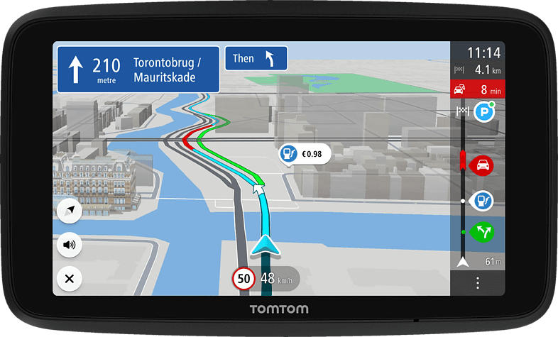 TOM Navigationsgerät GO Discover (7 Zoll, Stauvermeidung dank TomTom Traffic, Welt-Karten)