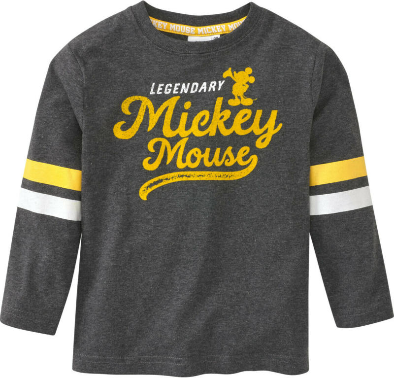 Micky Maus Langarmshirt mit Flock-Print (Nur online)