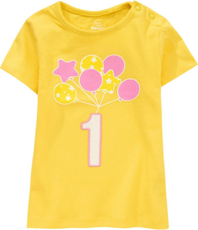 Baby T-Shirt mit Geburtstagszahl (Nur online)