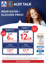 ALDI Talk - Mehr Daten - Gleicher Preis!