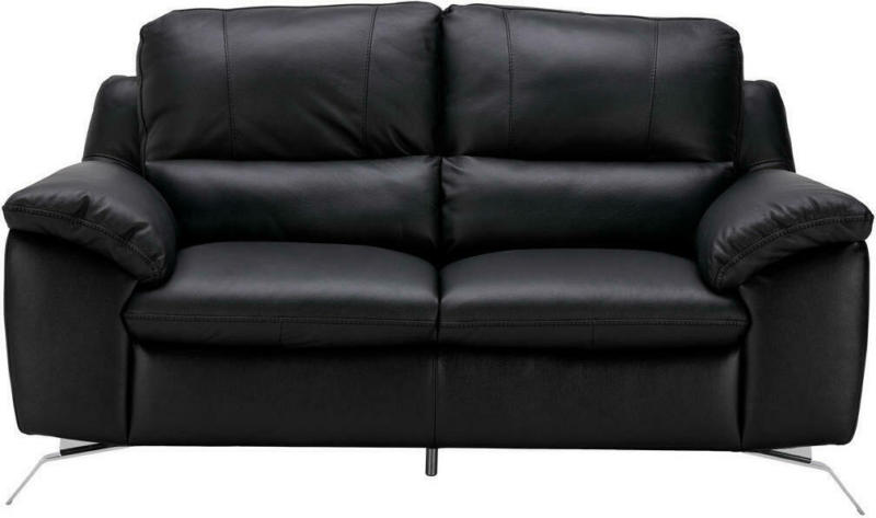 Sofa in Leder Schwarz
