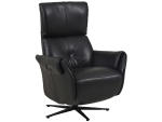 Relaxsessel LIAM Echtleder schwarz