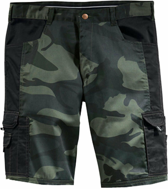 Bermuda, camouflage-schwarz, Gr.L