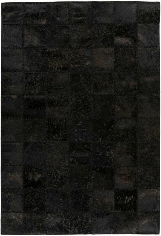 Lederteppich „Voila 100“, schwarz 160x230 cm