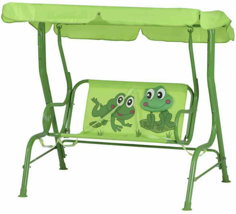Kinderschaukel „Froggy“ 75x115x118 cm, grün