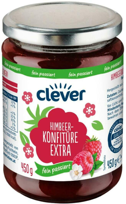 Clever Himbeer Konfitüre Extra Passiert