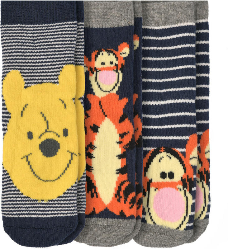 3 Paar Winnie Puuh Stoppersocken im Set (Nur online)