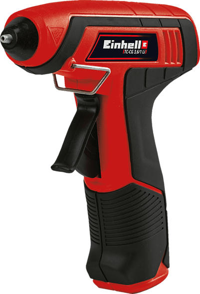 EINHELL TC-CG 3.6/1 Li Akku-Heißklebepistole, Schwarz/Rot