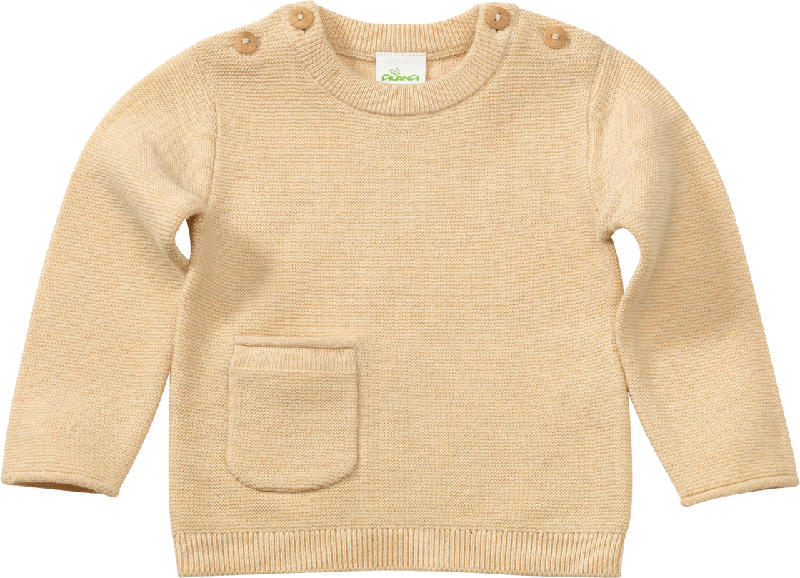 ALANA Baby Pullover, Gr. 74, in Bio-Baumwolle und Wolle, gelb