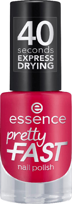 essence cosmetics Nagellack pretty FAST nail polish Cherry On The Run 04