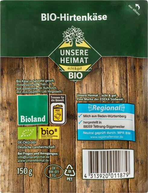 Unsere Heimat - echt & gut Bio-Hirtenkäse