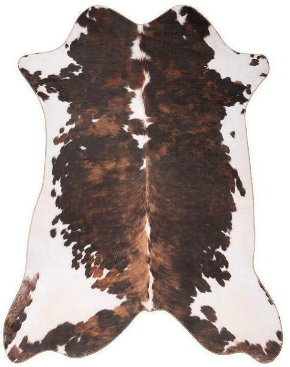 Kunstfell Western Dunkelbraun B/L: ca. 130/160 cm