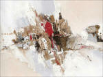 Möbelix Leinwandbild Elemente I Abstrakt Multicolor 116x84 cm