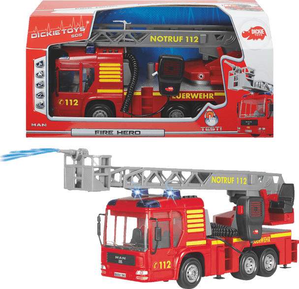 DICKIE TOYS Fire Hero Spielzeugauto, Rot