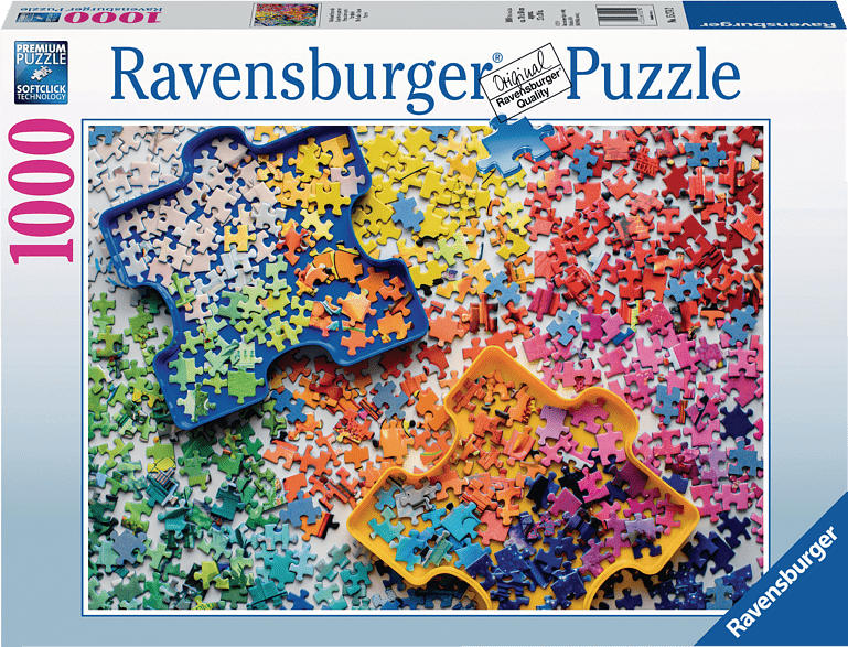 RAVENSBURGER Viele bunte Puzzleteile Puzzle, Mehrfarbig