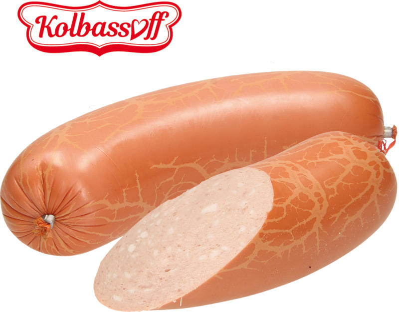 Feinzerkleinerte Brühwurst