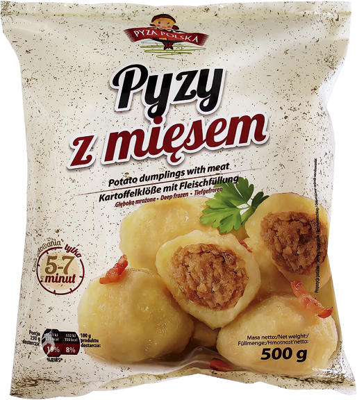 Kartoffelklöße mit 20% Fleischfüllung
