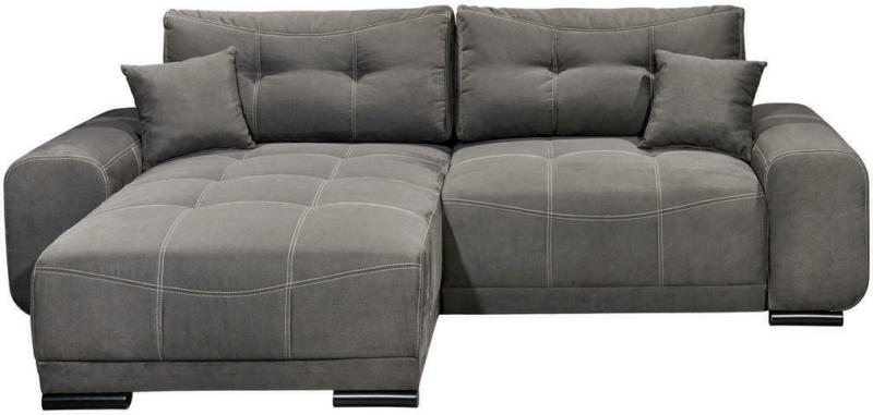 Wohnlandschaft in Textil, Holzwerkstoff Anthrazit