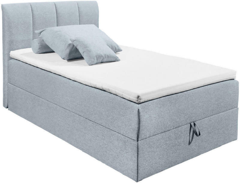Boxspringbett 120/200 cm in Pastellblau