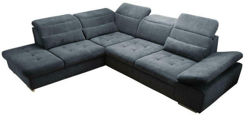 Wohnlandschaft in Textil Anthrazit