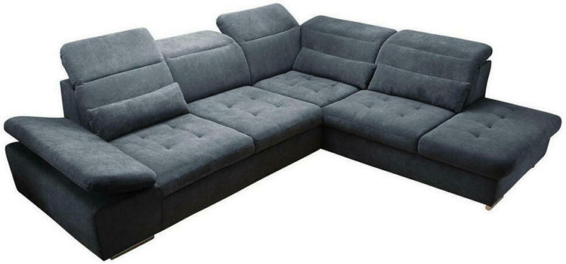 Wohnlandschaft in Textil Anthrazit