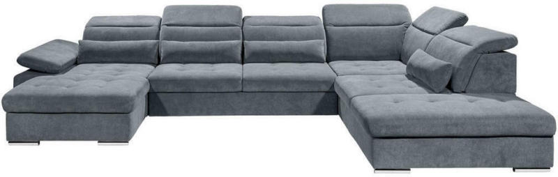 Wohnlandschaft in Textil Anthrazit