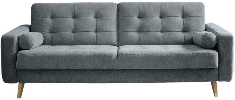 Schlafsofa in Velours Anthrazit