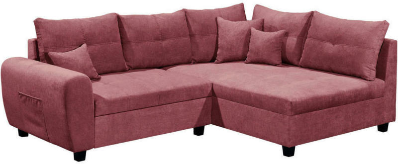 Wohnlandschaft in Textil, Holzwerkstoff Beere