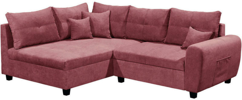 Wohnlandschaft in Textil, Holzwerkstoff Beere