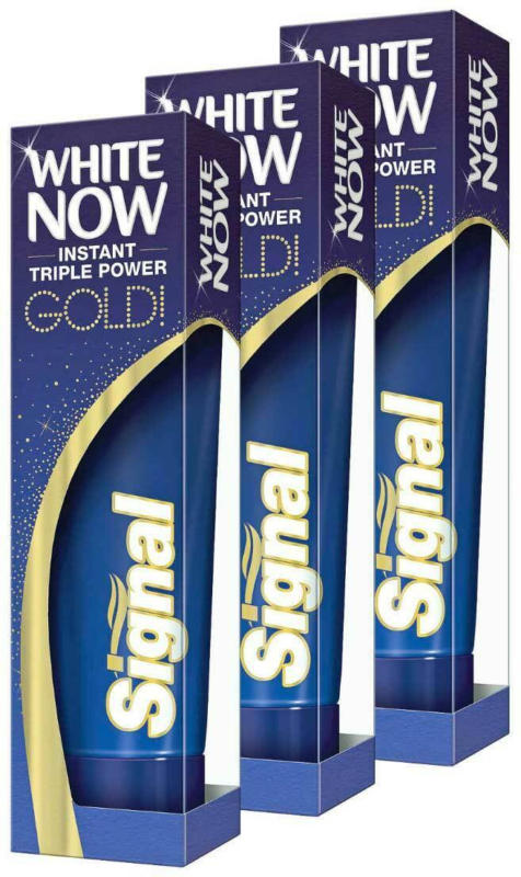 Signal Zahnpasta White Now Gold 3 x 75 ml -