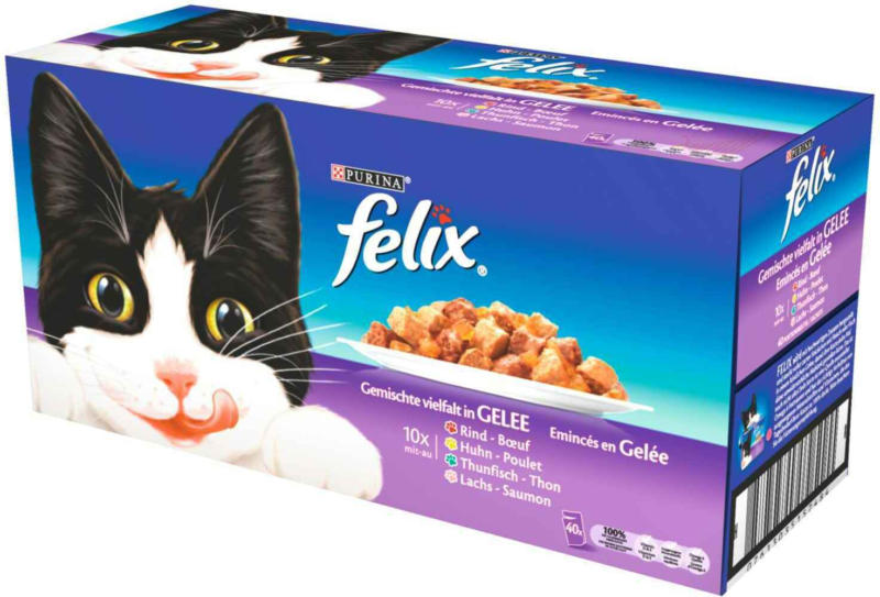 Cibo per gatti assortito in gelatina 40 x 100 g -