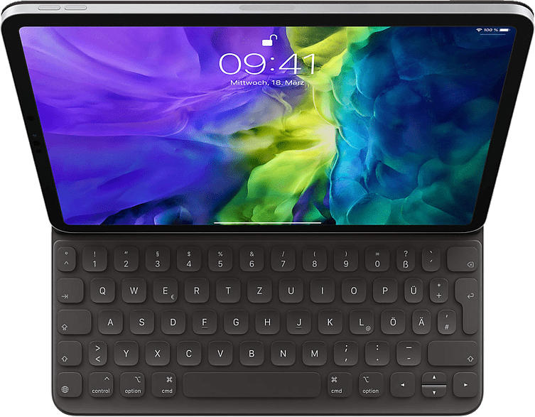 Apple Smart Keyboard Folio für das 11" iPad Pro (2. Generation) - Deutsch (MXNK2D/A); Tastatur