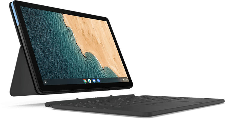Convertible IdeaPad Duet Chromebook, MediaTek P60T, 4GB, 128GB, 10.1 Zoll Touch FHD, Blau/Grau