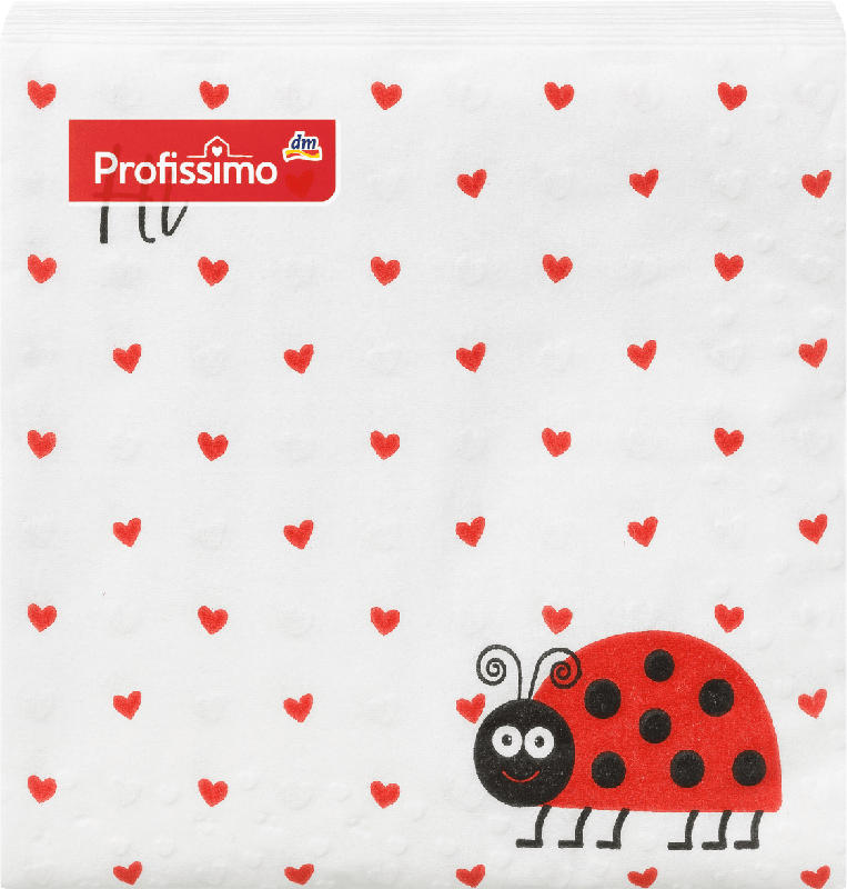 Profissimo Servietten Marienkäfer (25 x 25 cm)