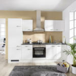Möbelix Einbauküche Küchenblock Möbelix Alba 270 cm Weiß