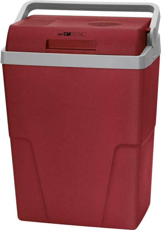Kühlbox 25 Liter mit Tragegriff, Rot/Hellgrau