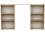 Set de 2 chevets TEMPO mdf chêne, naturel