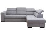 Canapé d'angle POWER tissu gris