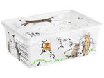Boîte de rangement ZOO transparent 37x26x14cm