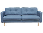 3er Sofa NEVADA Stoff blau