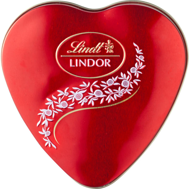 Lindt Lindor Kugeln Milch, Herz, 62 g